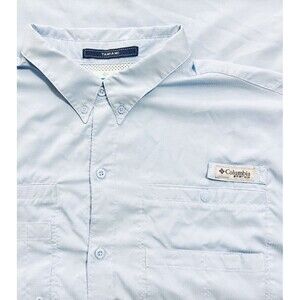 Columbia PFG Performance Fishing Gear Tamiami II Vented Shirt Mens XXL /2TG Read